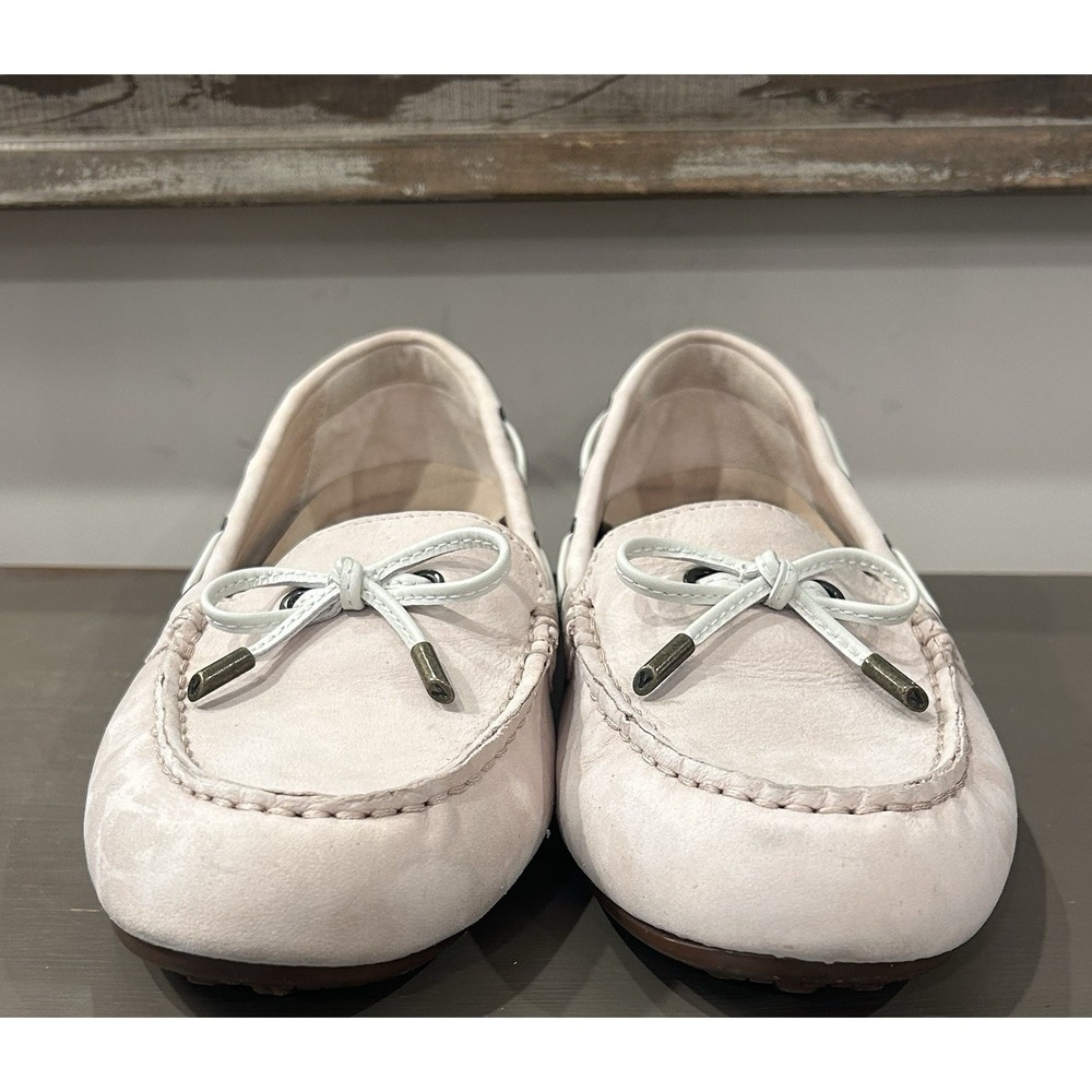 Vionic Virginia Leather Loafer Moccasin Shoes Light Pink Size 9 EU 41 - Picture 4 of 9